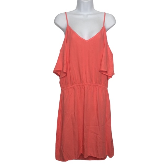 Splendid Orange Cold Shoulders Mini Dress XL NEW - Picture 11 of 11